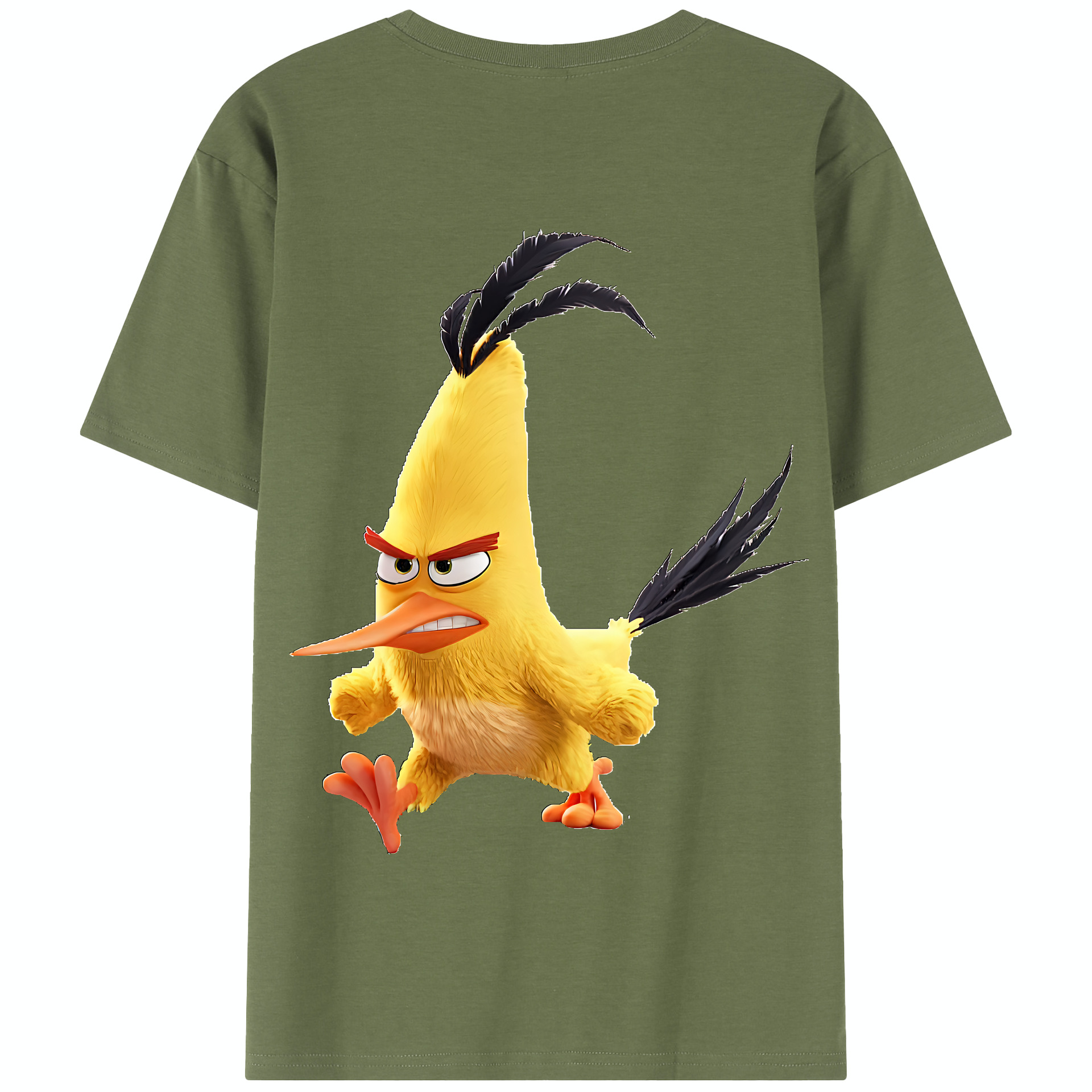 （画像用） Angry Birds アングリーバード 綿100％半袖Tシャツ（背面プリント）